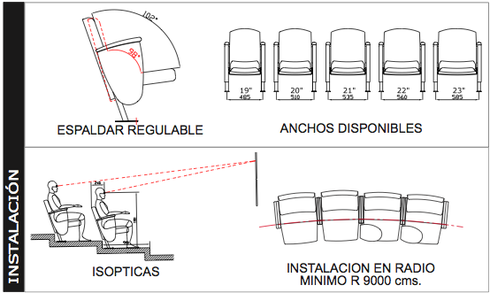 Quattro: Butacas Modelo University (2)