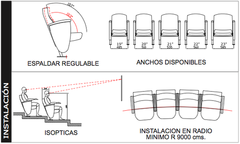 Quattro: Butacas Modelo Theater (3)