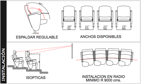 Quattro: Butacas Modelo Theater (1)