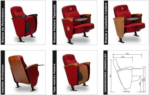 Quattro: Butacas Modelo Theater (2)