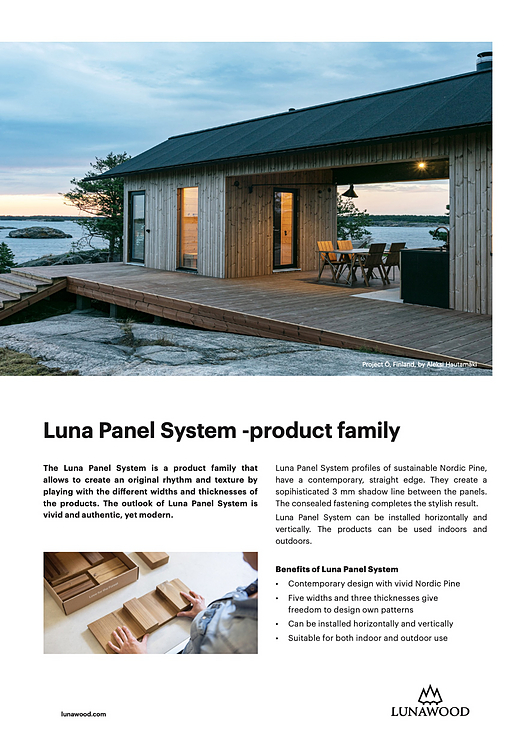 Lunawood catalog | ArchDaily