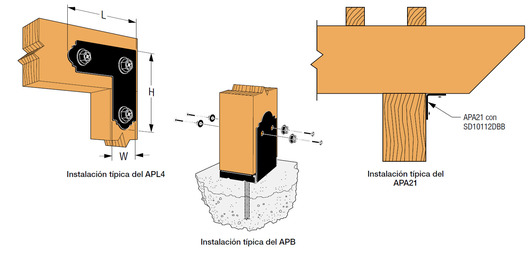 Conectores arquitectónicos para estructuras de madera de Simpson Strong Tie