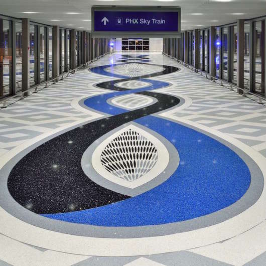 Terroxy Resin Systems In Airports From Terrazzo Marble