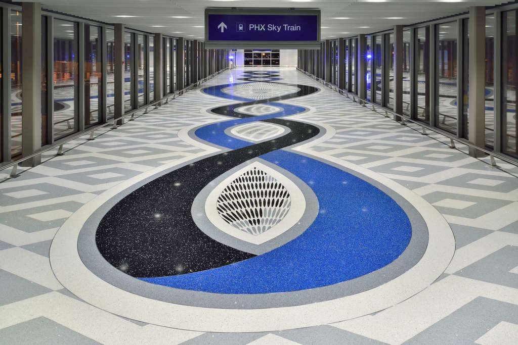 Terroxy Resin Systems In Airports From Terrazzo Marble