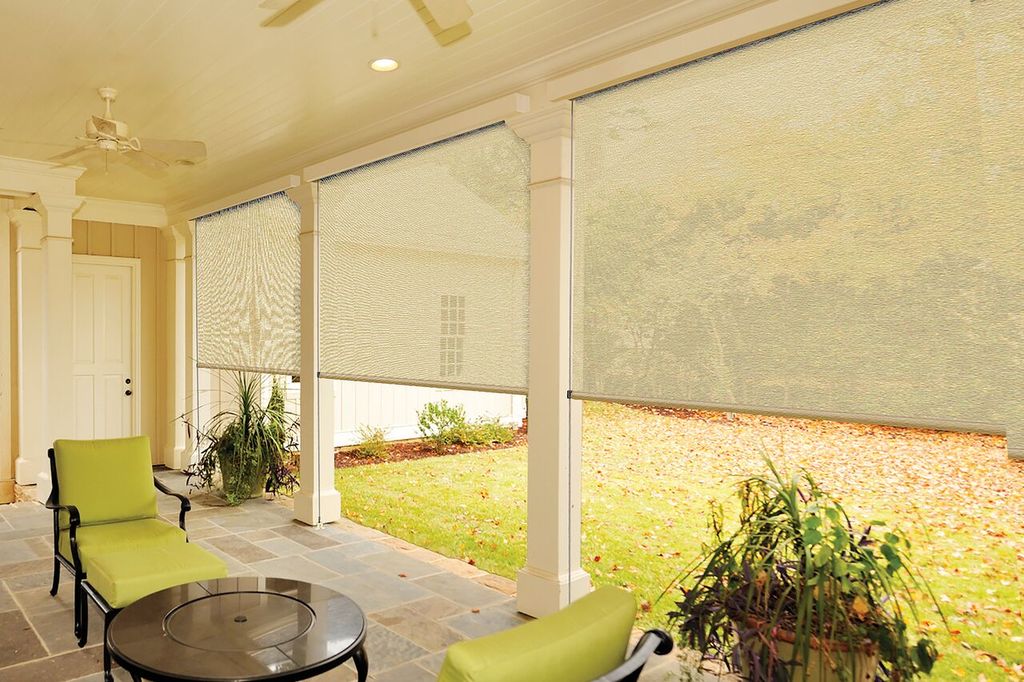 Exterior FlexShade® Roller Shade from Draper Exterior FlexShade® Roller Shade from Draper