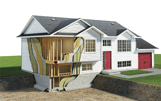 Estructura y aislación de una Vivienda