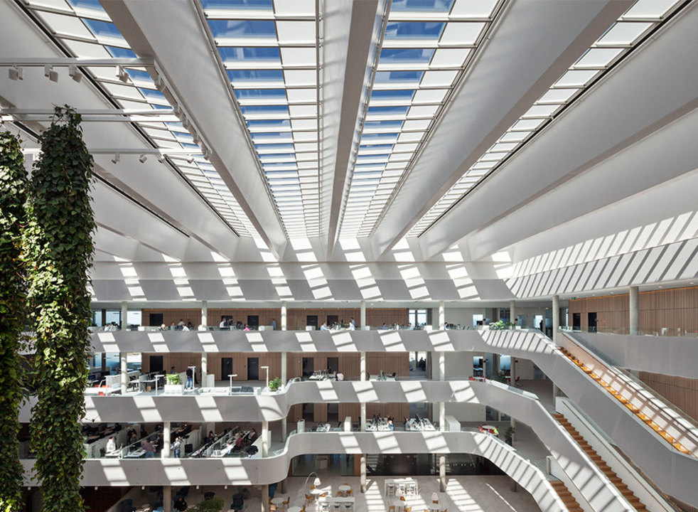Atrium Longlight in DSV Office Building from VELUX Commercial
