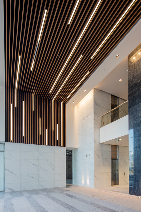 Ceiling Wall System Solid Wood Grill From Hunter Douglas