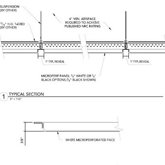 Microperf Geometry Ceiling Tiles - Microperf Metal from ASI Architectural
