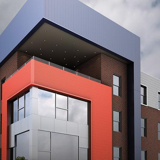 Extruded Plank Facade System From Kingspan Insulated Panels