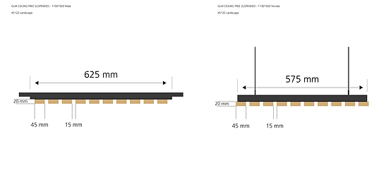 Module Free Suspension - Landscape 45x20 | Gustafs