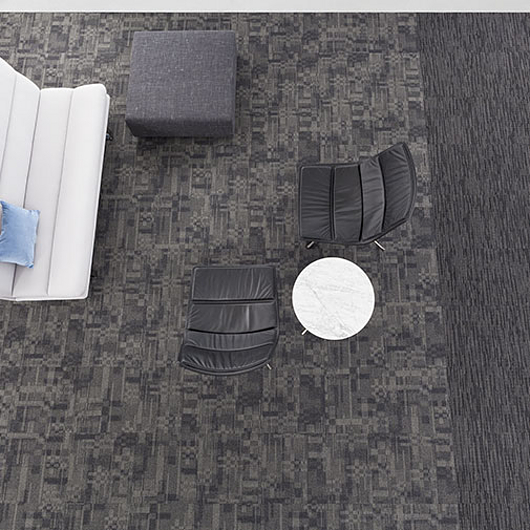 Alfombras modulares línea Ghost Artist / Milliken de Covering Chile