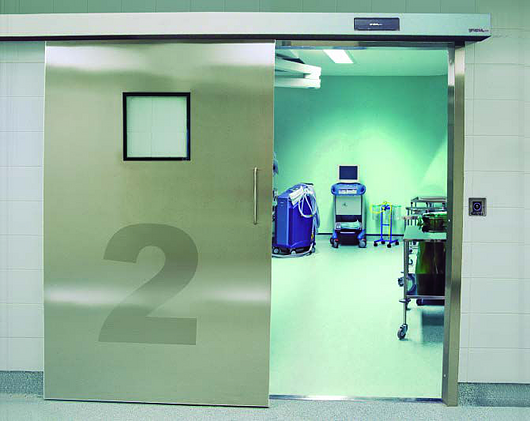 Puertas de hospital herméticas y higiénicas