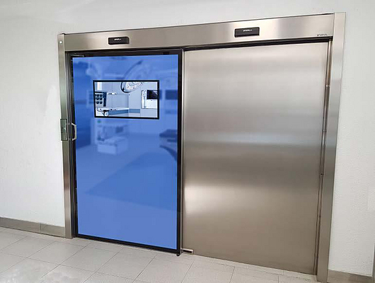 Puertas de hospital herméticas y higiénicas
