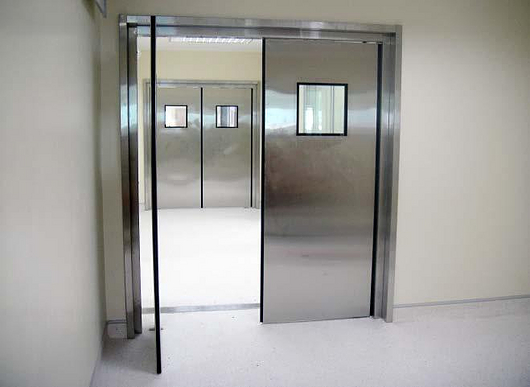 Puertas de hospital herméticas y higiénicas
