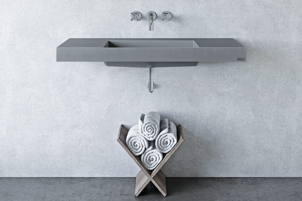 What is wall mount concrete sink