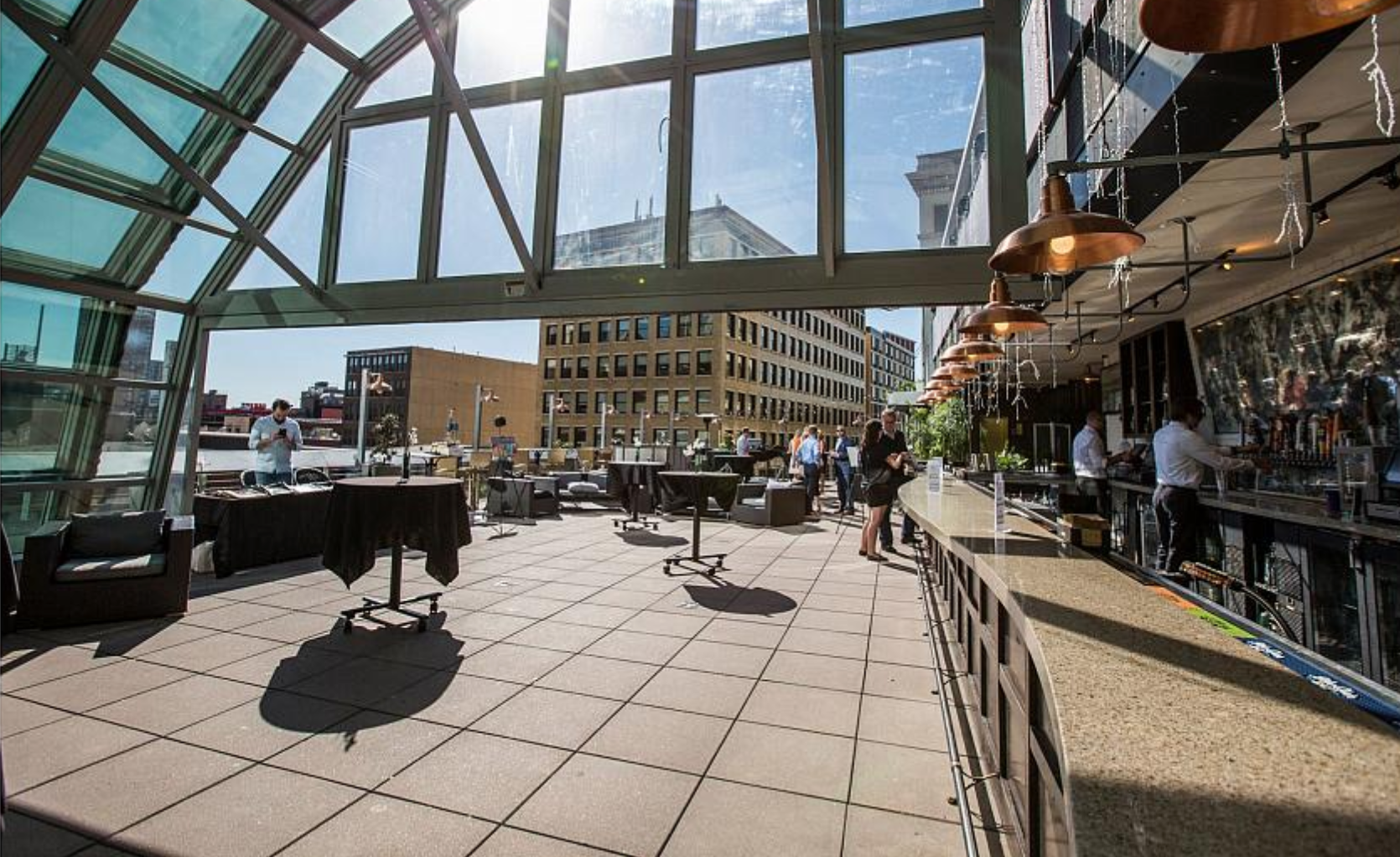 Union Rooftop Layout Gallery of Retractable Roof System in Union Restaurant - 2
