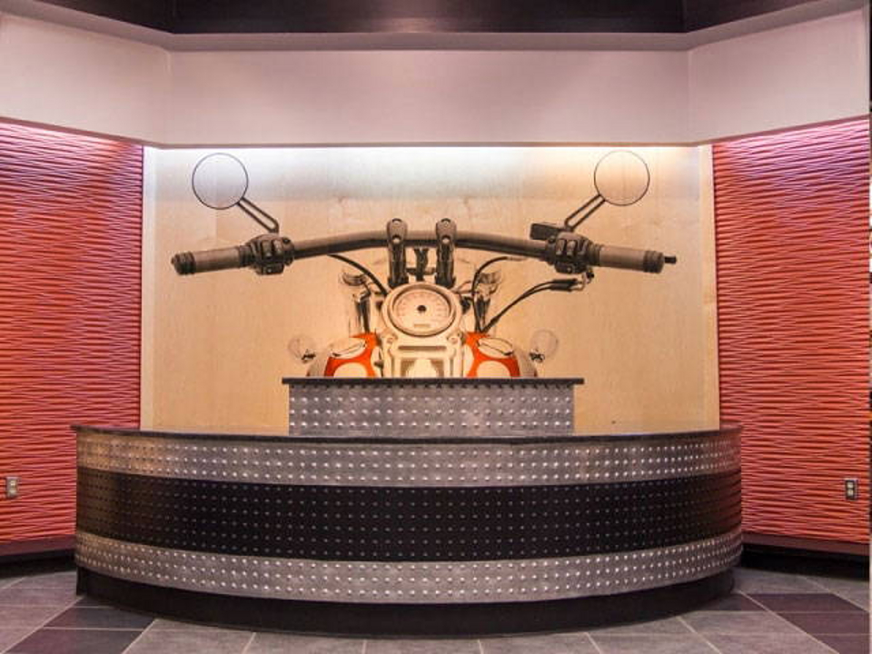 Wall Tiles In Harley Davidson Showroom From Decorative Ceiling Tiles