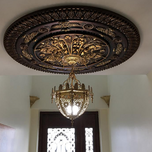 Gallery Of Ceiling Medallions Hand Painted 6 Gallery Of Ceiling Medallions Hand, Size Ceiling Medallion Chandelier