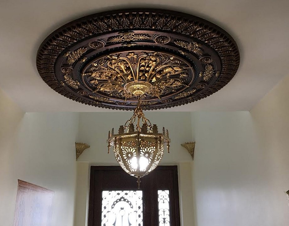 Gallery Of Ceiling Medallions Hand Painted 6