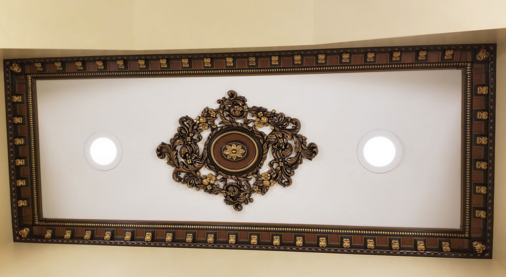 Ceiling Medallions Hand Painted From Decorative Ceiling Tiles