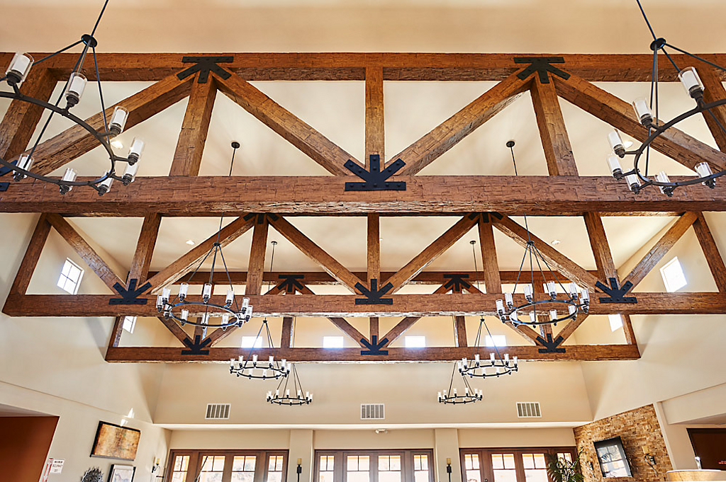 Faux Wood Truss Systems from Decorative Ceiling Tiles