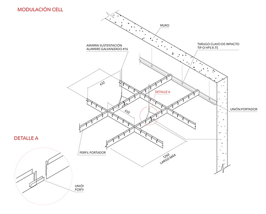 Detalhe | Forros Metálicos - Cell | Hunter Douglas Brasil