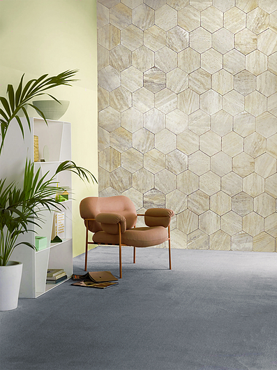 Travertino Wash Hexagonal