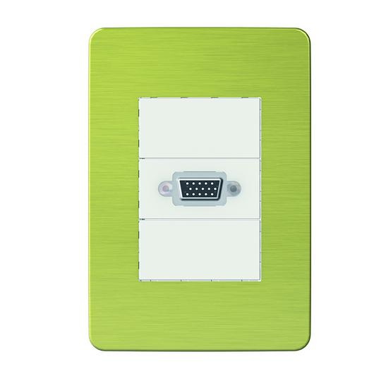Placa 4x2 3P/ALU para interruptores e tomadas - Aurora Gold