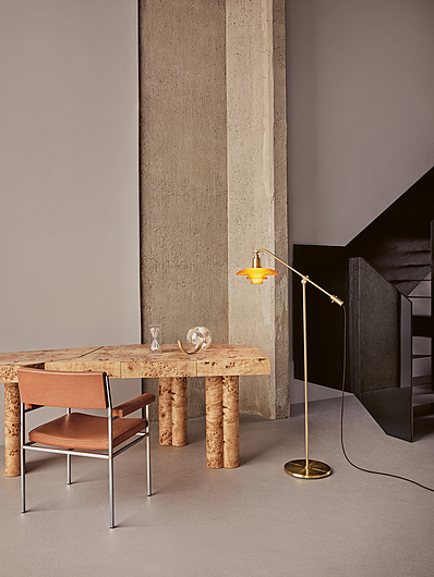 The Water Pump - PH 3/2 in Amber Coloured Glass