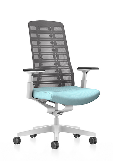 Silla giratoria, respaldo en malla - PU213