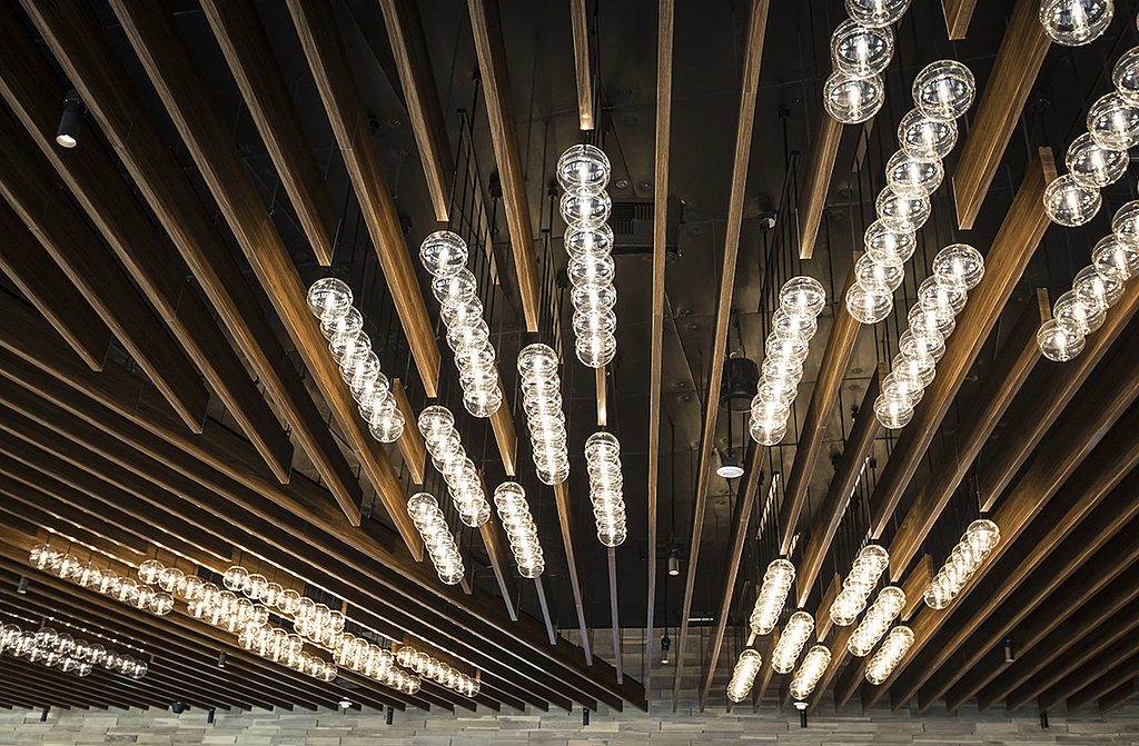 Baffle Ceiling System From Pure Freeform
