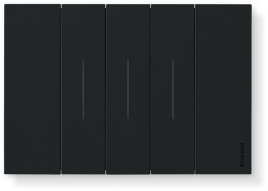 SANDASDON Placca Quadra 4M Titanio Compatibile Con Con Bticino Living