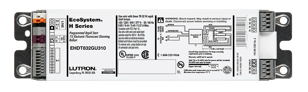 Ballast Ecosystem Series H Lutron Ecosystem Series H