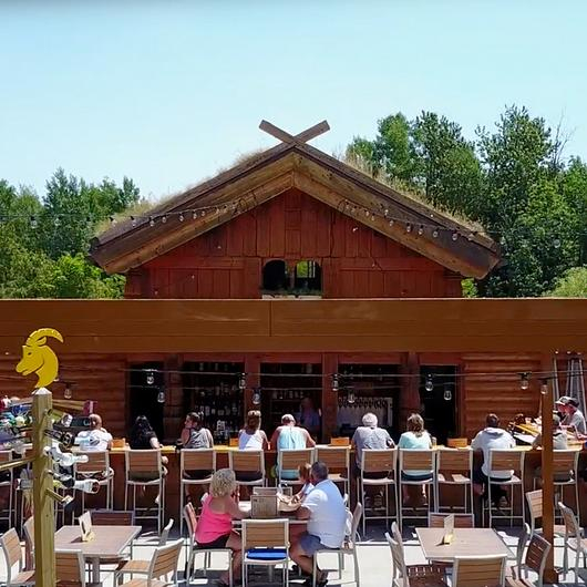 Gallery of Outdoor Roofs, Attached Structure Al Johnson's Stabbur