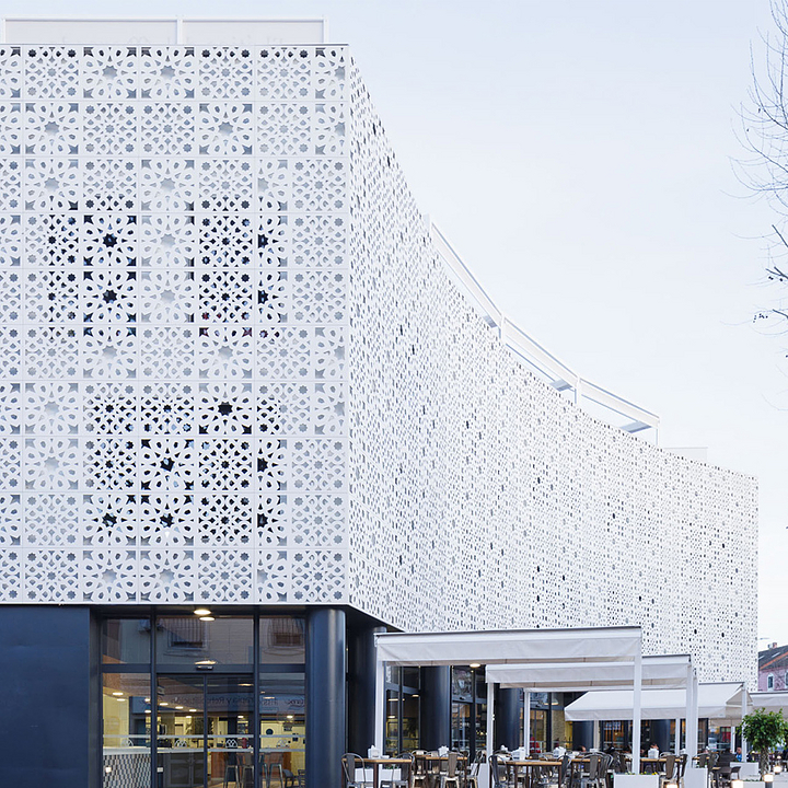 Perforated Facade Panel  in La Alquería Market