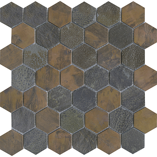 Worn Hexagon Copper