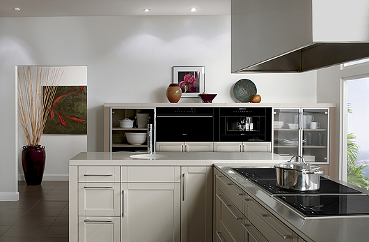 Horno de Convección y Vapor Contemporáneo de Vidrio Negro de 30