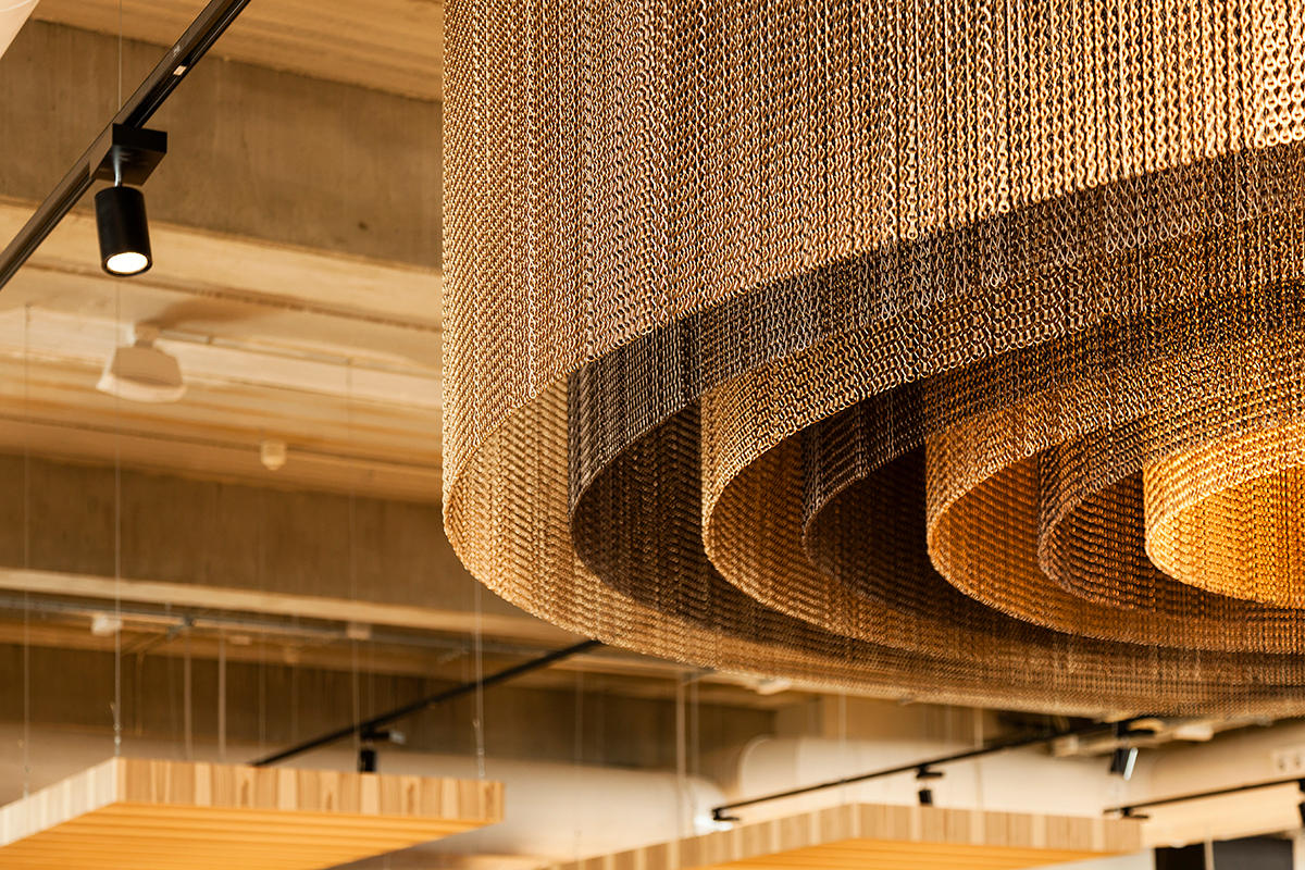 Gallery of Metal Fabric Ceilings - Concentric - 2