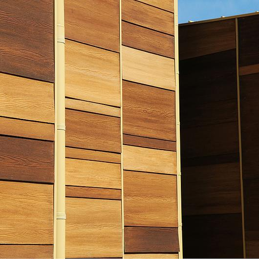 Galeria de Fachadas de fibrocemento - Placa Pizarreño Cedral Madera - 3