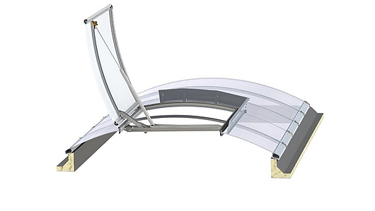 Smoke Lift Continuous Rooflight B
