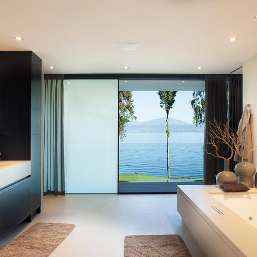 Frameless Sliding Windows - Privacy Screen from swissFineLine