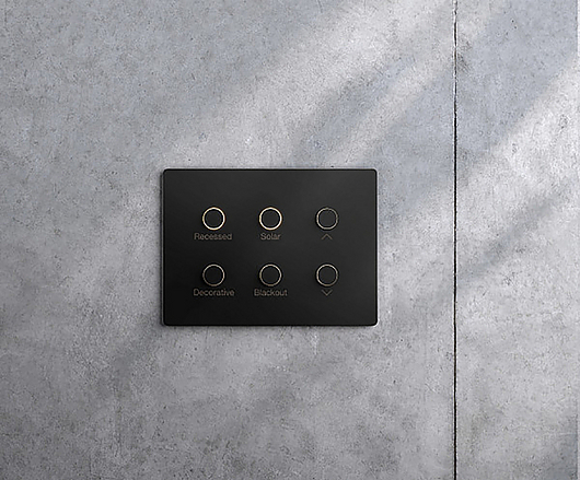 Controle de parede minimalista - Alisse | Lutron Brasil
