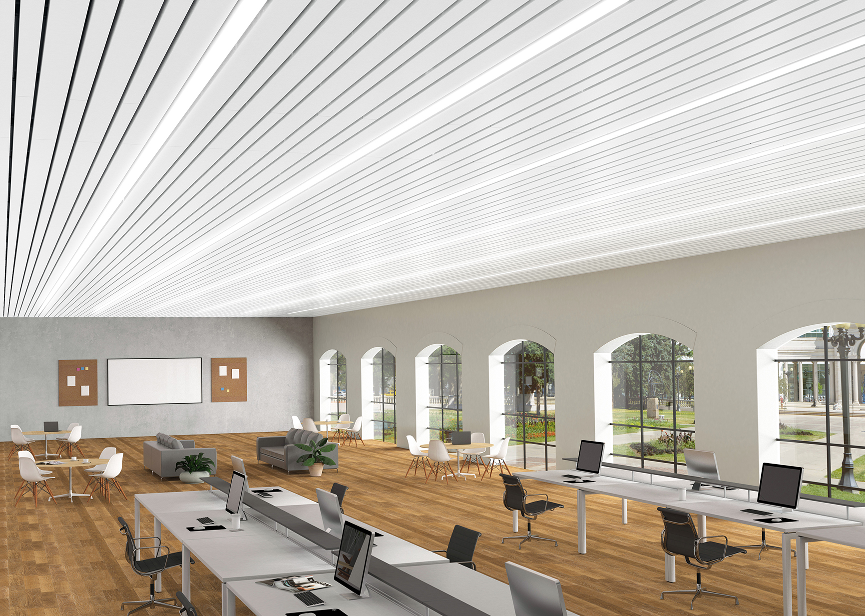 Galeria de MetalWorks™ Linear Sistema de Plafón 2