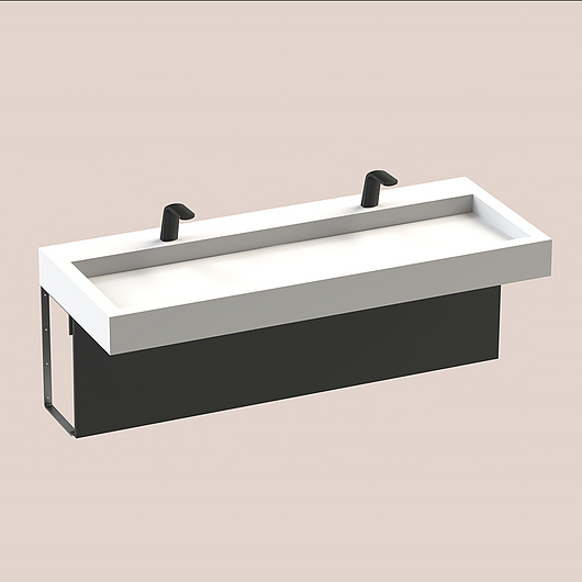 The Splash Lab | Monolith A Series | 2 User 1 Fitting - Black