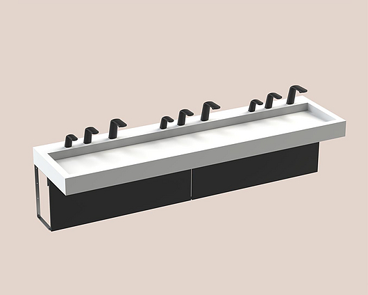The Splash Lab | Monolith A Series | 3 User 3 Fittings - Black