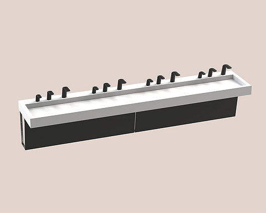 The Splash Lab | Monolith A Series | 4 User 3 Fittings - Black