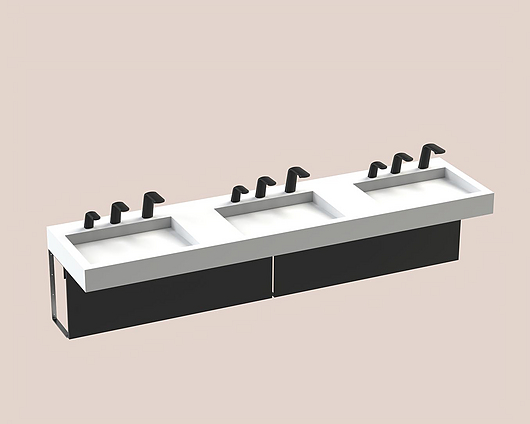 The Splash Lab | Monolith B | 96 3 fittings - Square