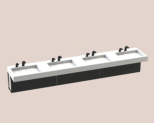 The Splash Lab | Monolith B | 130 2 fittings - Square