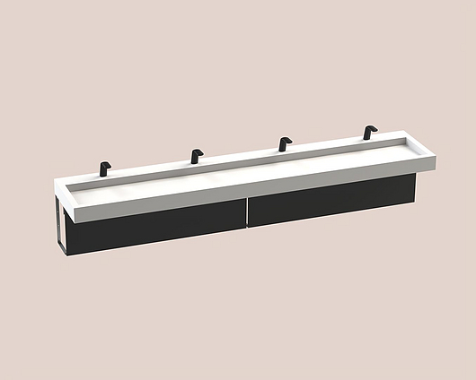 The Splash Lab | Monolith A Series | 4 Users 1 Fitting - Black